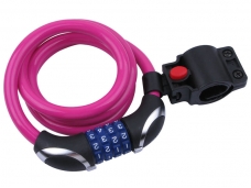 Digit Combination Bike Bicycle Steel Lock Cable-Purple